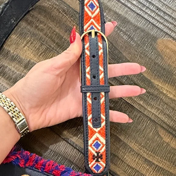 RARE Tory Burch Colorful Floral Embroidered Crossbody Bag - Picture 12 of 16